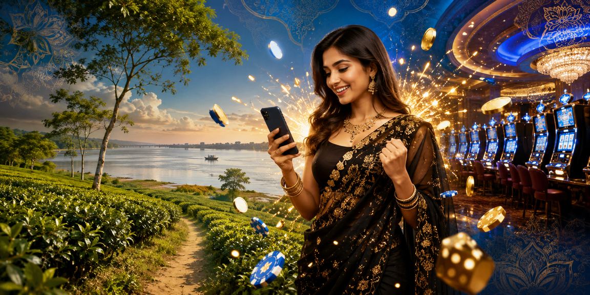 ময়মনসিংহ মোবাইল ক্যাসিনো ও চায়ের বাগানের দৃশ্য